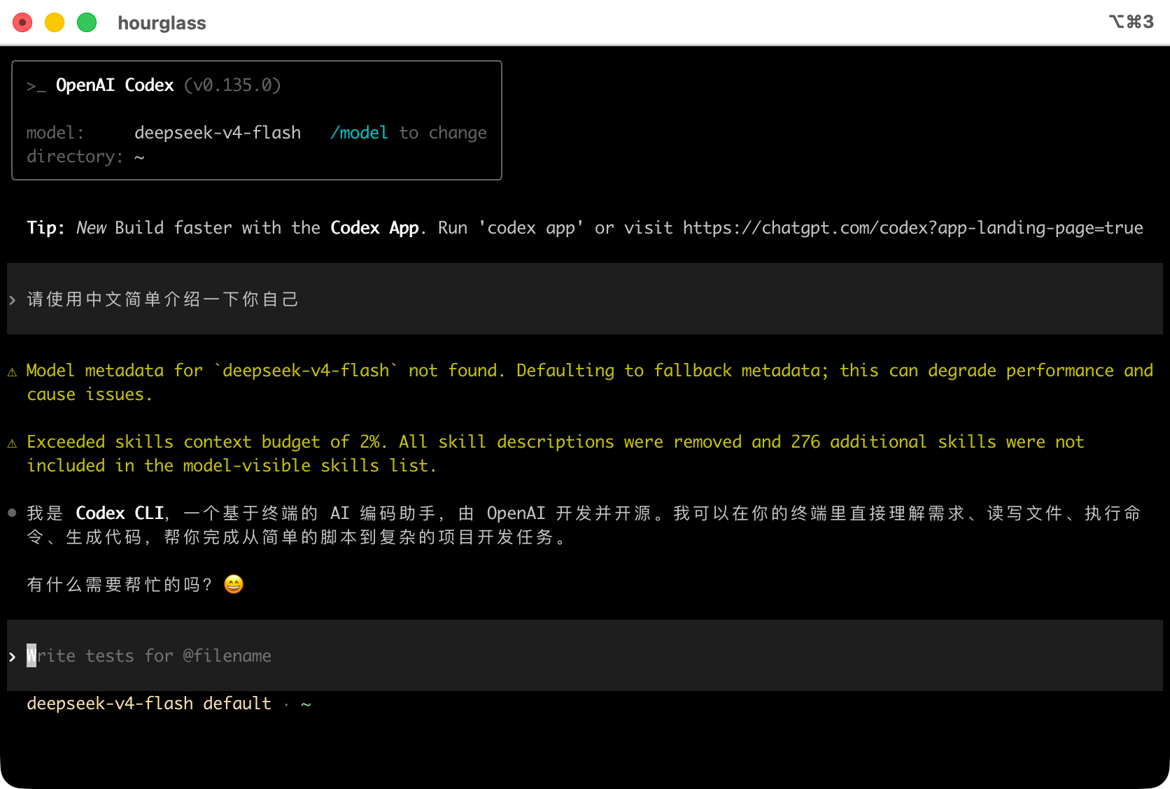 Codex CLI 启动成功